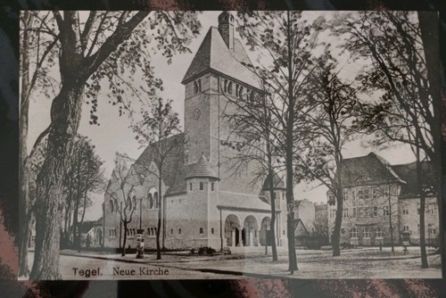Berlin tegel neue kirche - ak,