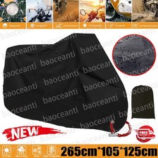 190T Motorrad Garage Abdeckplane Ganzgarage Roller Moped Abdeckung Schutzhülle