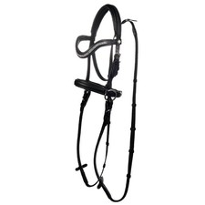 HKM Kids Schwarz Shetty Gebisslose Trense für Holzpferde Funny Horses