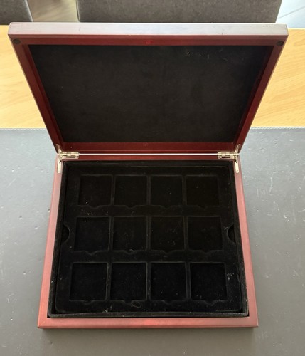 Echtholz münzkassette mit - echtholz-münzkassette, 12