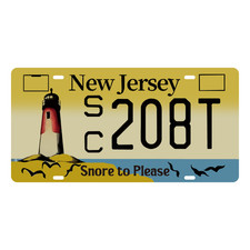 USA Nummernschild New Jersey