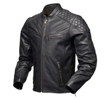 Modeka Phinix Motorrad Lederjacke (Schwarz) Gr: XXL
