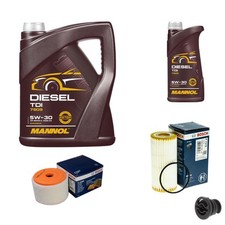 BOSCH Inspektionspaket 6 L MANNOL Diesel TDI 5W-30 für Audi A6 Avant 1.8 TFSI