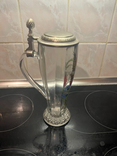 Vintage bierkrug glas mit - glas,