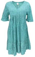 Boho Kurzarm Sommerkleid, Maxikleid, Strandkleid, plus size Sommerkleid - petro