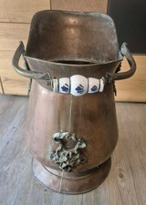 Kupferkessel Vintage Antik Handarbeit 50cmx35cm Deko