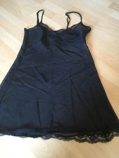 Dessous Nachthemd 36 Oberteil Schwarz Damen Transparent Girl Neu