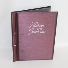 Speisekartenmappe A4 bordo mit