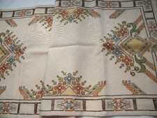 Kreuzstich Stickbild Blumen