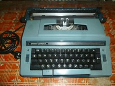 Smith Corona C 400 Elektrische Schreibmaschine Blau tragbar Vintage Ersatz teile