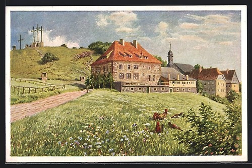 Künstler kreuzberg rhön - künstler-ak, /rhön