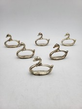 Set 6x Serviettenringe Schwan