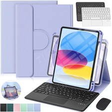 Touchpad QWERTZ Tastatur Hülle Für iPad 10/11 Gen A16 2025 7/8/9th Air M3 M2 Pro