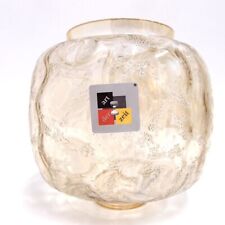 Lampenschirm 150 150 42 mm Glas bernstein Struktur Leuchte Laterne Geweihlampe