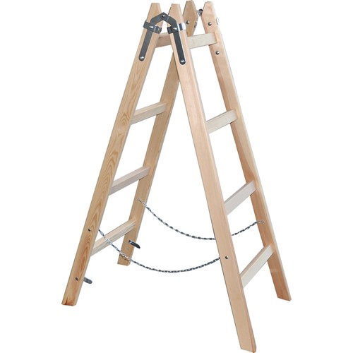 Holzleiter 4 sprossen - holzleiter,