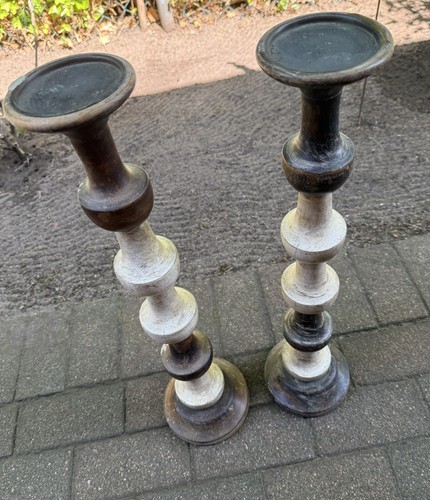 Indische kerzenhalter aus - indische, holz
