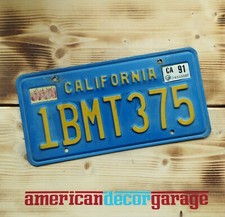 USA Nummernschild/Kennzeichen/license plate/* California blue Plate 1991*
