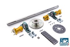 Fahrende Bierkiste Hinterachse 750 mm Edelstahl 36Z SET PRO / Drift Trike