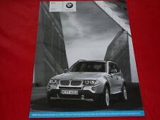 BMW X3 E83 xDrive 20i 25i 30i 20d 30d 35d Preisliste Pricelist von 2009
