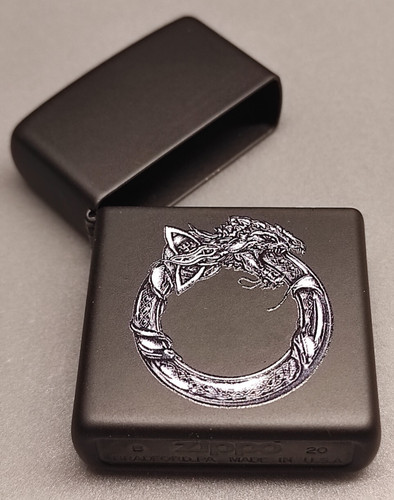 Zippo ouroboros dragon black - zippo,