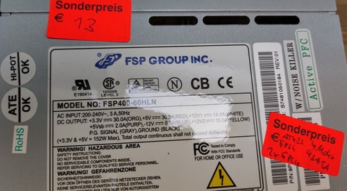 Netzteil psu fsp fsp400 - fsp, fsp400-60hln