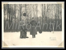 Foto WW2 3/Lw.Art.Abtl. 14 dann Art.Reg.205 Ausbildung mit Winkerkelle; L236L