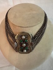 Alte alpenländische silberne Kropfkette aus Omas Schmuckkiste