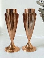 Paar Vintage Art Deco Kupfer