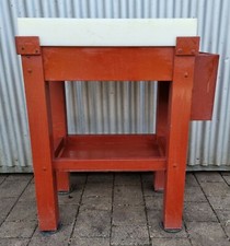 Hackstock Hauklotz Hackklotz Metzgerstock komplett aus Kunststoff 60x40x84cm