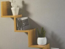 Wandstufenregal Buchenoptik