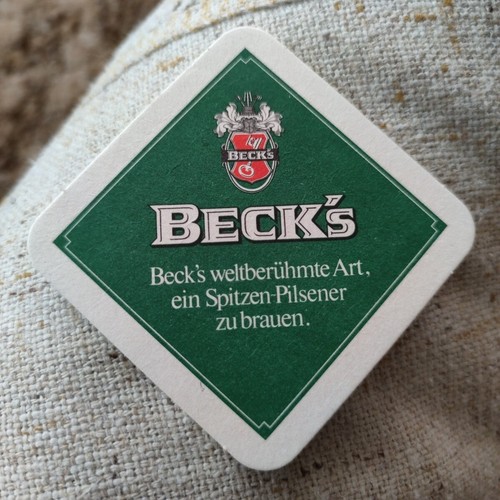 Schöner bierdeckel becks - bierdeckel,