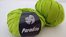700 g Paradiso Lana Grossa Bändchengarn Fb 016 grün 100 % Baumwolle 