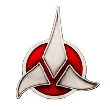 Klingonen Logo - Uniform Abzeichen Badge Pin Magnet - Star Trek Replica neu ovp.