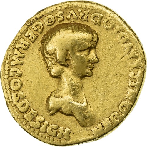 Nero aureus 54 - aureus,, rome