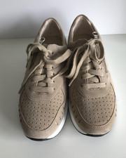 VITAFORM Damen-Sneaker Veloursleder, Gr. 38 Weite H Farbe sand-beige Bestzustand