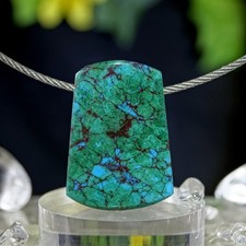 Chrysokoll Anhänger Trapez