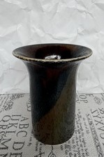 Seltene Kleine Vase Salzbrand Salzglasur Keramik aus dem Riecke Umfeld Signiert