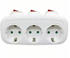 3-Fach EU Steckdosenleiste mit
