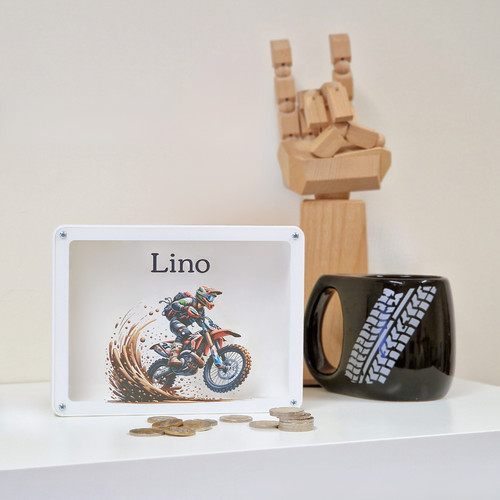 Enduro motorrad spardose - enduro,