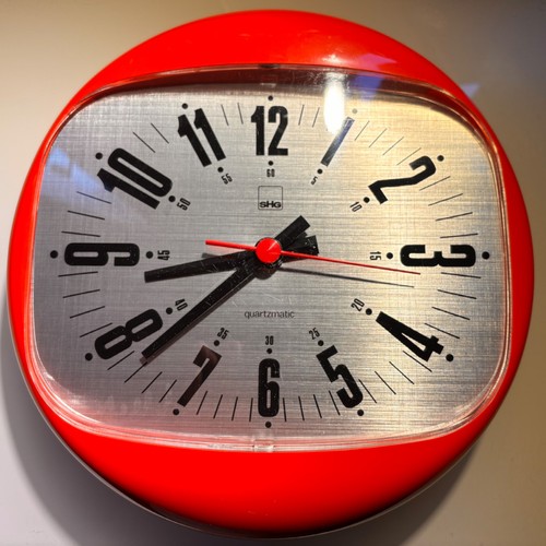 Shg space age vintage - space, wanduhr