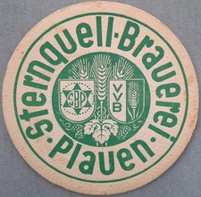 alter Bierdeckel Sternquell PLAUEN