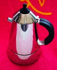 DESIGN Espresso Kocher 4 Tassen Design Guido Bergna Italy Edelstahl Inox edel