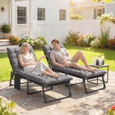 Outsunny Folding Chaise Lounge