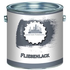 Lausitzer Farbwerke 2-K Fliesenlack Farbauswahl GLÄNZEND 2k Fliesenfarbe SET