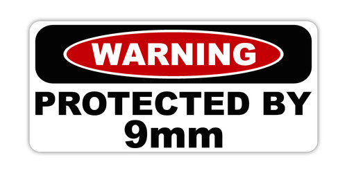 Aufkleber sticker warning - sticker,