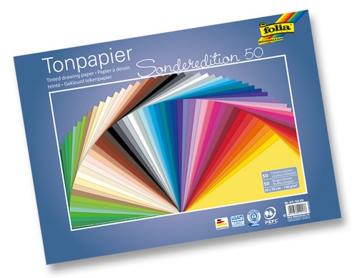 Tonpapier 130g folia 50 - 130g/m², x