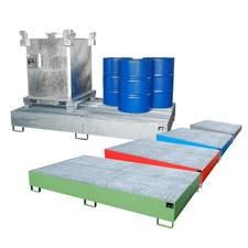 Auffangwanne m. Gitterrost /