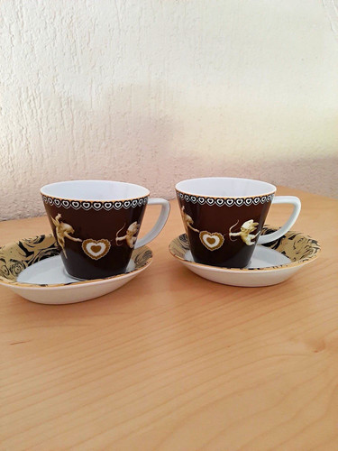 Porzellan kaffeetasse - 2x,