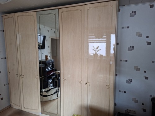 Kleiderschrank ahorn hochglanz - kleiderschrank,