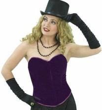 Samt Corsage pflaume 36-46